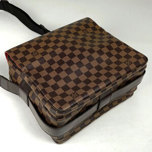 Louis Vuitton Bag Crossbody Shoulder Damier Naviglio Brown